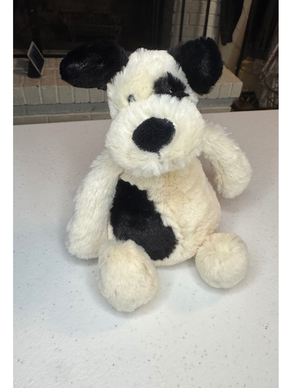 Jellycat Bashful Black & Cream Puppy Plush Small